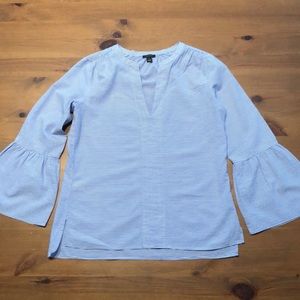 Ann Taylor Seersucker Top XS